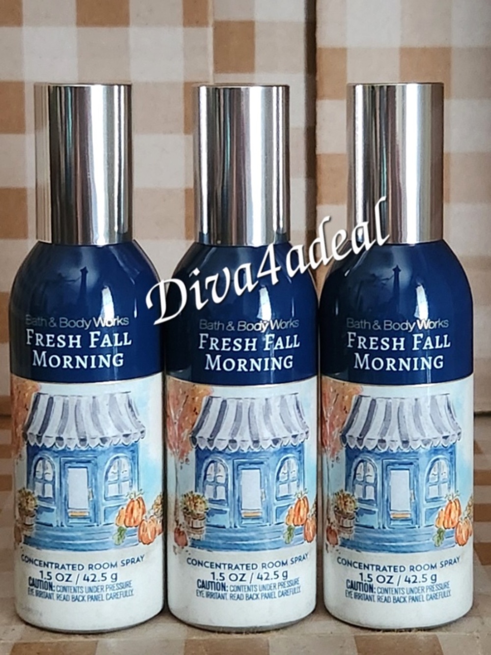 3X Bath & Body Works FRESH FALL MORNING Concentrated Room Sprays